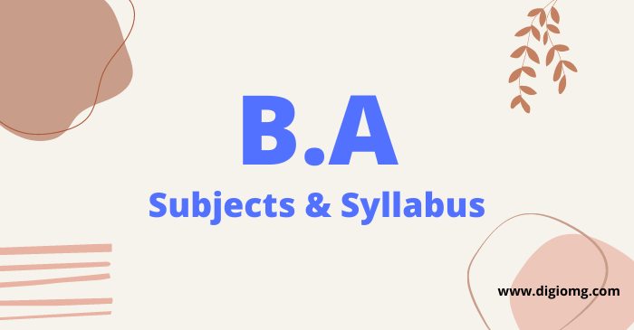 ba subjects & syllabus