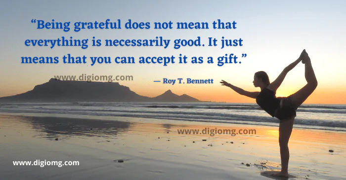 being grateful does not