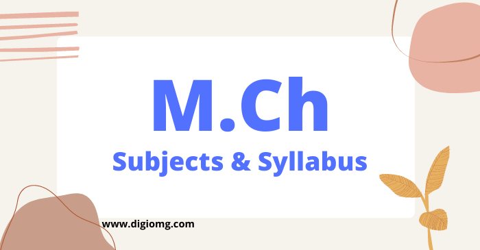 m.ch subjects & syllabus