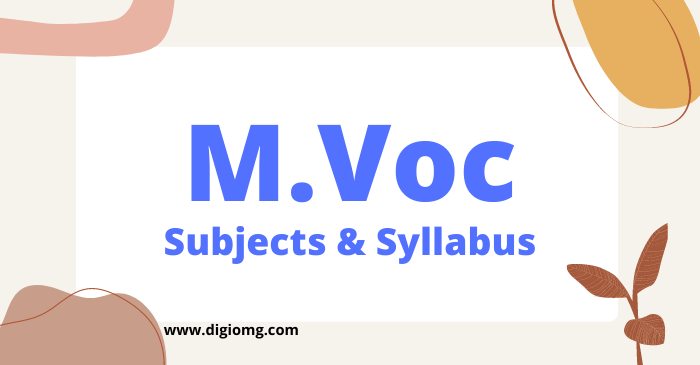 m.voc subjects & syllabus