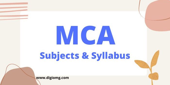 mca subjects & syllabus
