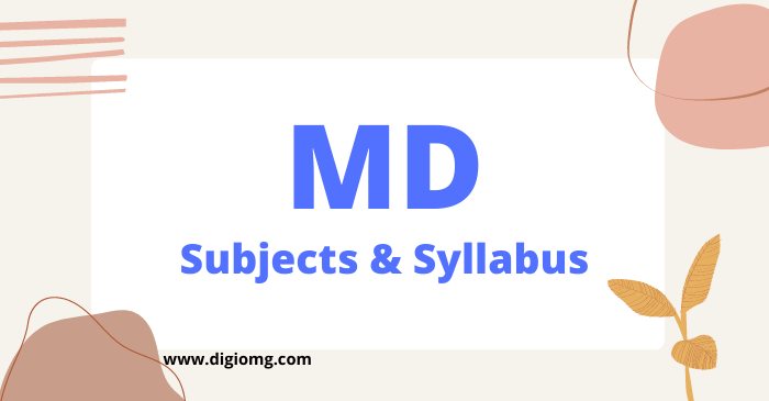 md subjects & syllabus