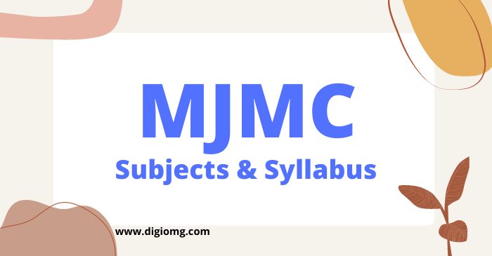 mjmc subjects & syllabus