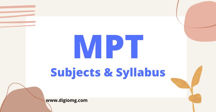 mpt subjects & syllabus