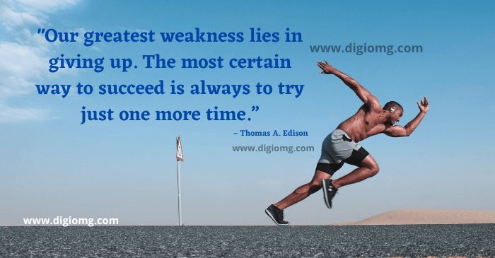 our greatest weakness lies