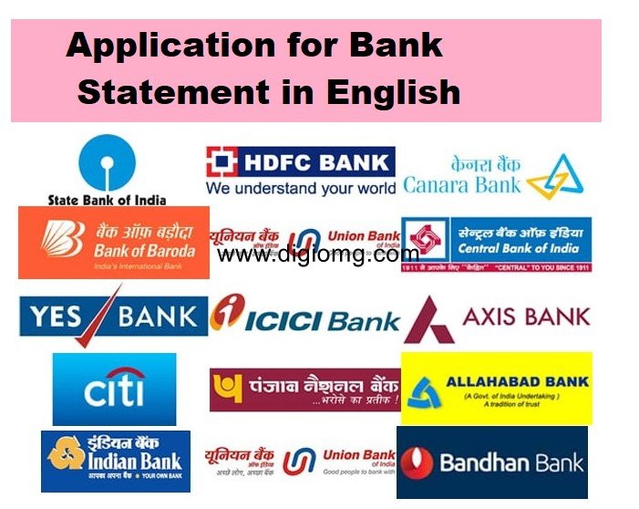 Application for Bank Statement in English